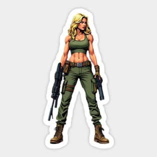 Badass Woman Sticker